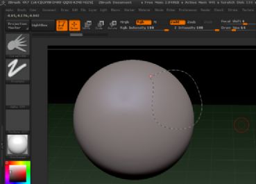 ȡZBrushеCurveQuadFillPˢľ@ʾ